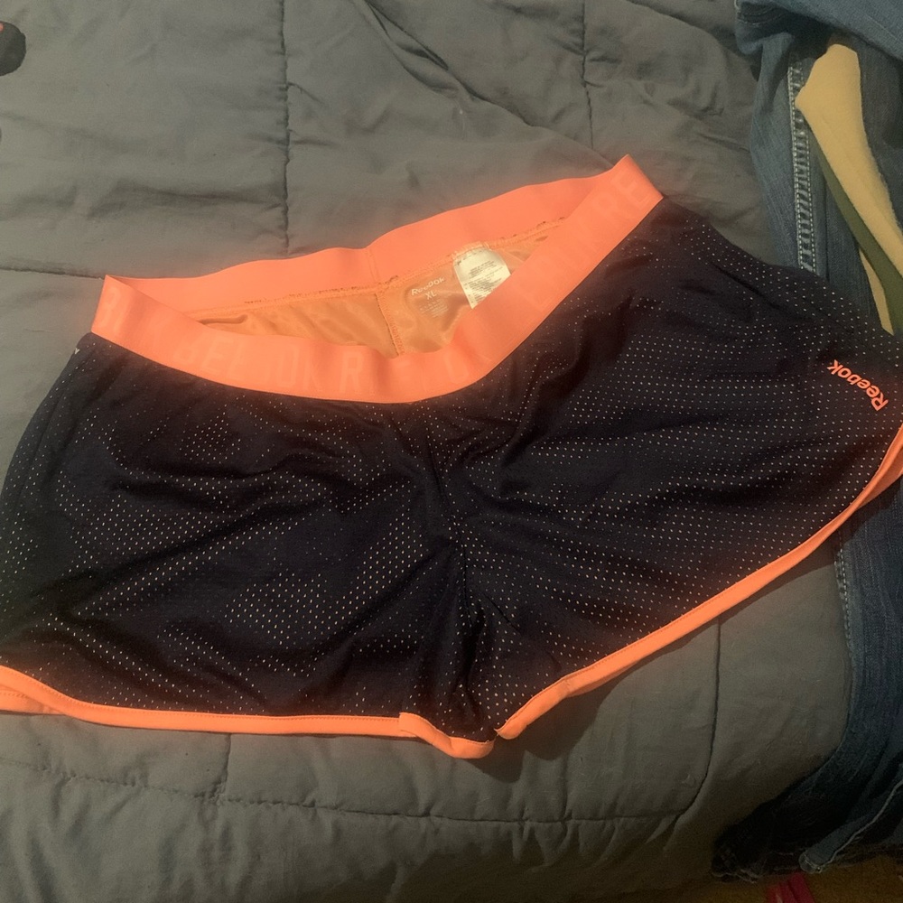 Navy Blue, Extra Large, ReeBok PlayDry, Running Shorts